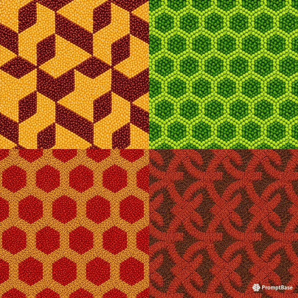 Seamless Geometric Patterns With Grains