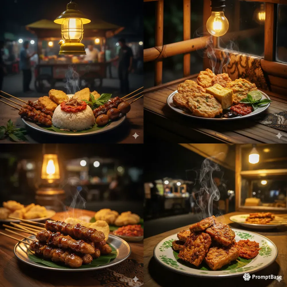 Indonesian Angkringan Night Food Photos