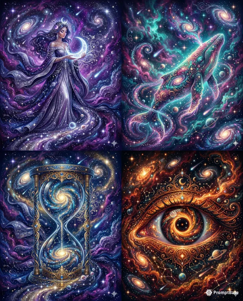 Surreal Cosmic Mystical Art