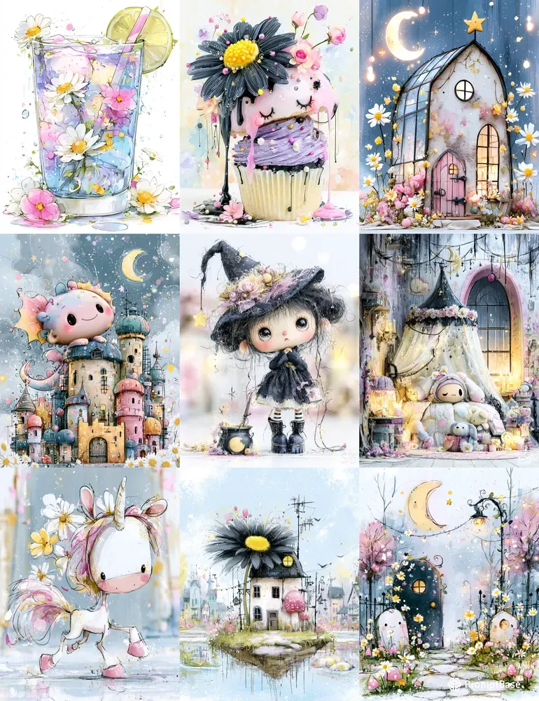 Goth Daisy Girl Junk Journals