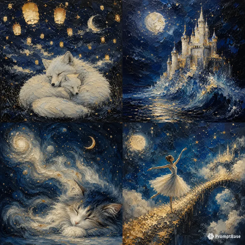 Dreamlike Impasto Canvas Collections