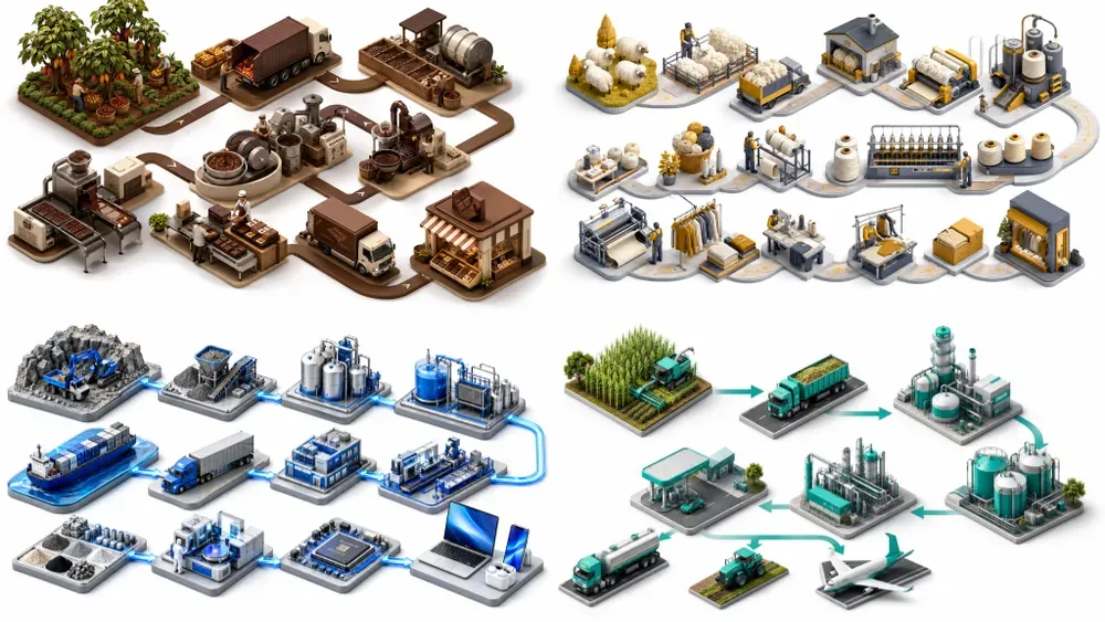 Elite Isometric Industry Process Graphics