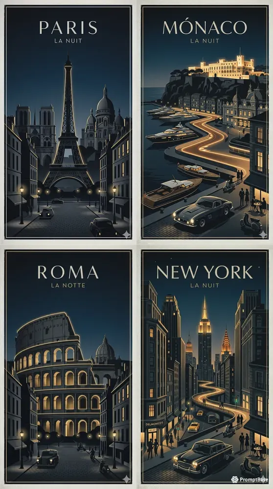Noirluxe Travel Art