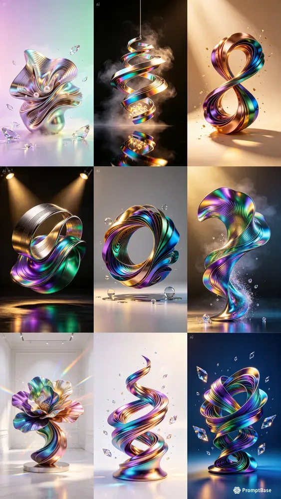 3D Metallic Abstract Creators