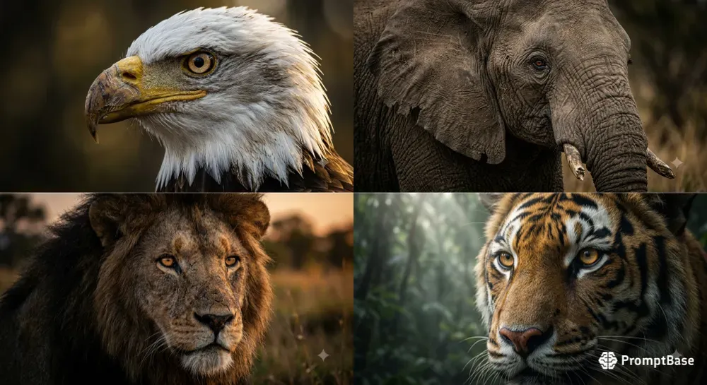 8K Wildlife Animal Portraits