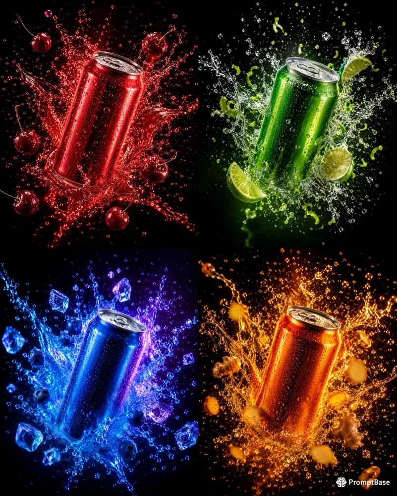 Beverage Splash Motion Stagers