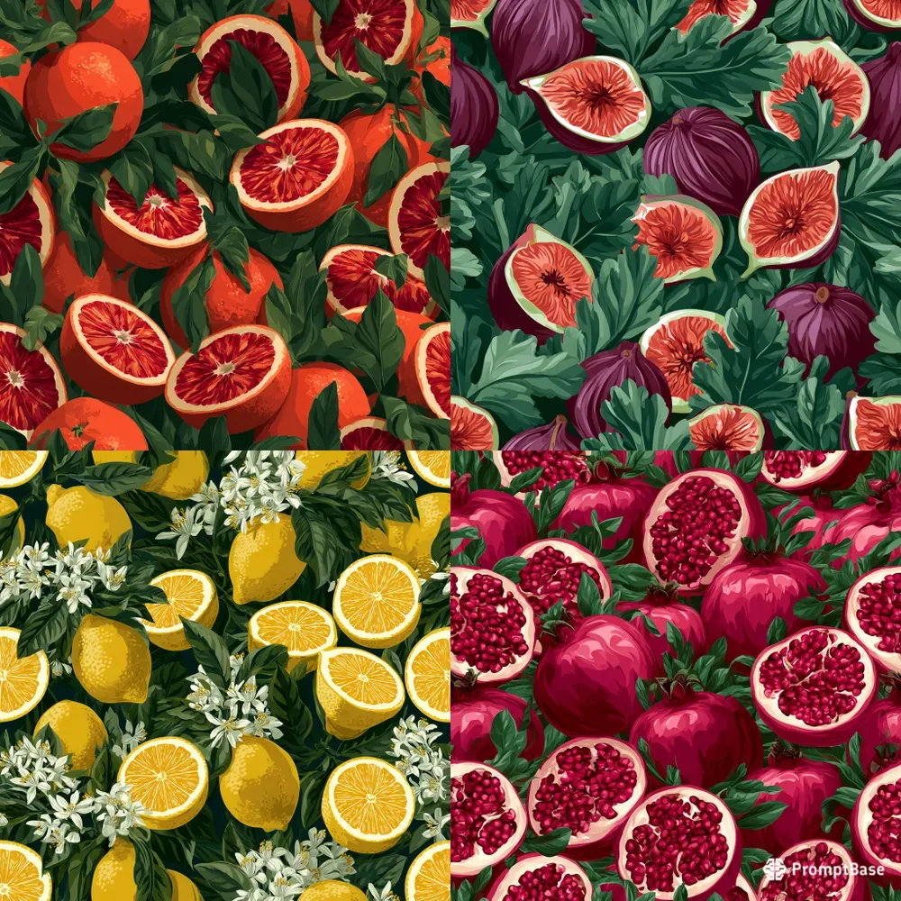 Botanical Pattern Art Posters Wrapping