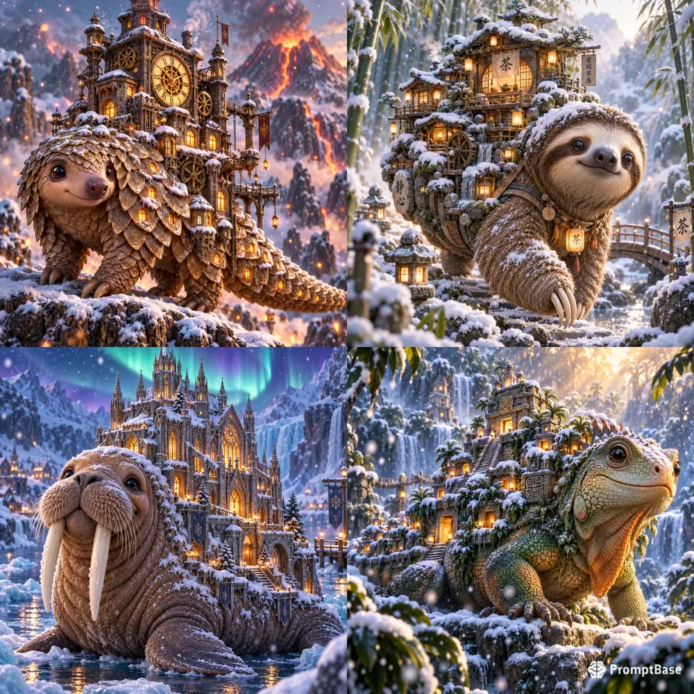Fantasy Hybrid Creature Illustrations