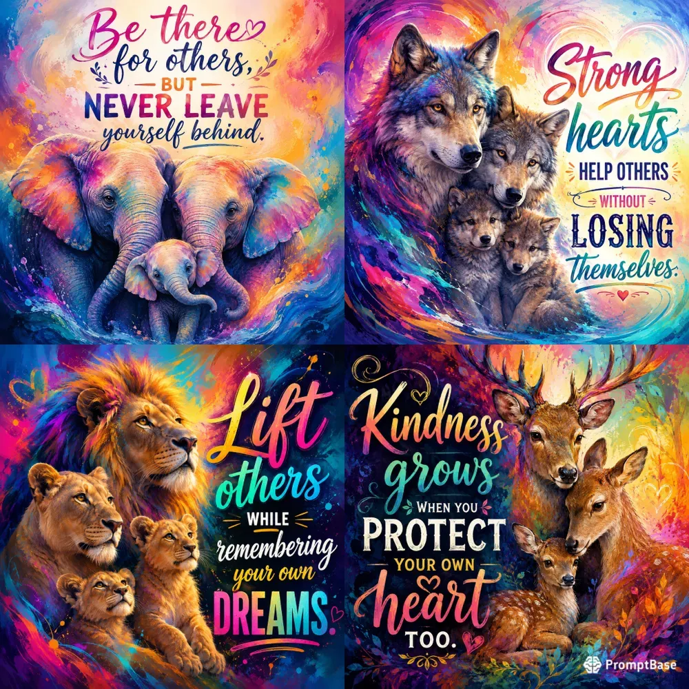 Colorful Animal Quote Posters