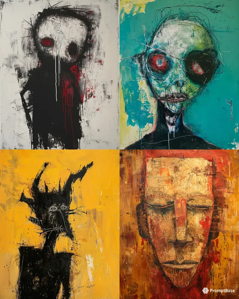 Primal Folk Expressionism Generator