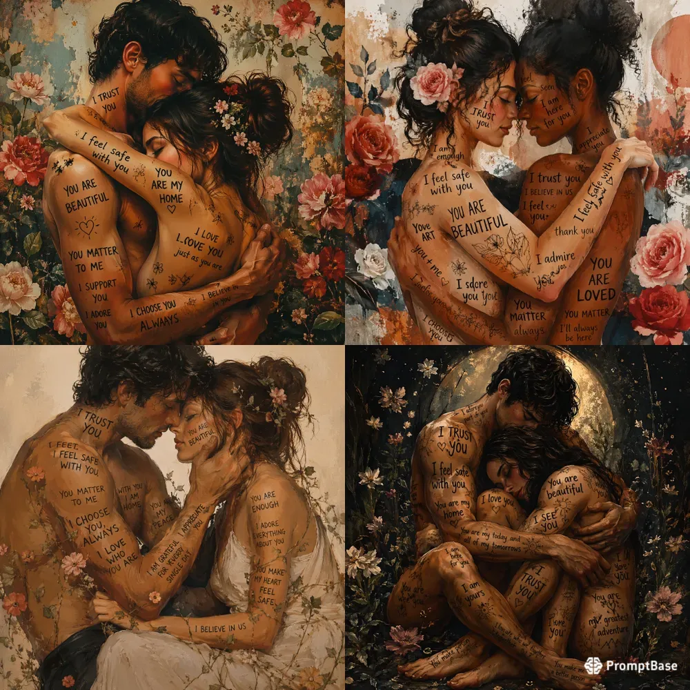 Emotional Body Typography Art
