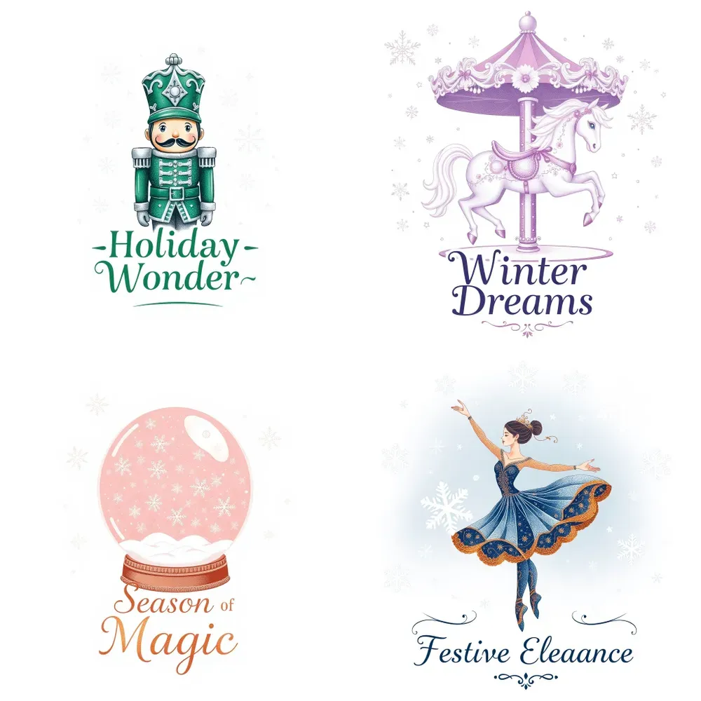 Magical Nutcracker Holiday Ballet Art