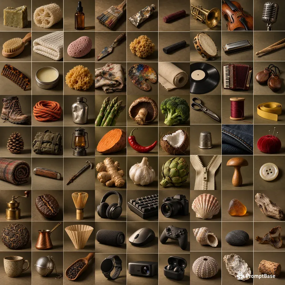 Editorial Still Life Photo Grids
