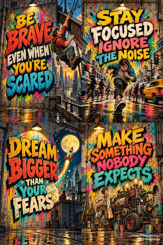 Bold Urban Typography Poster Collections