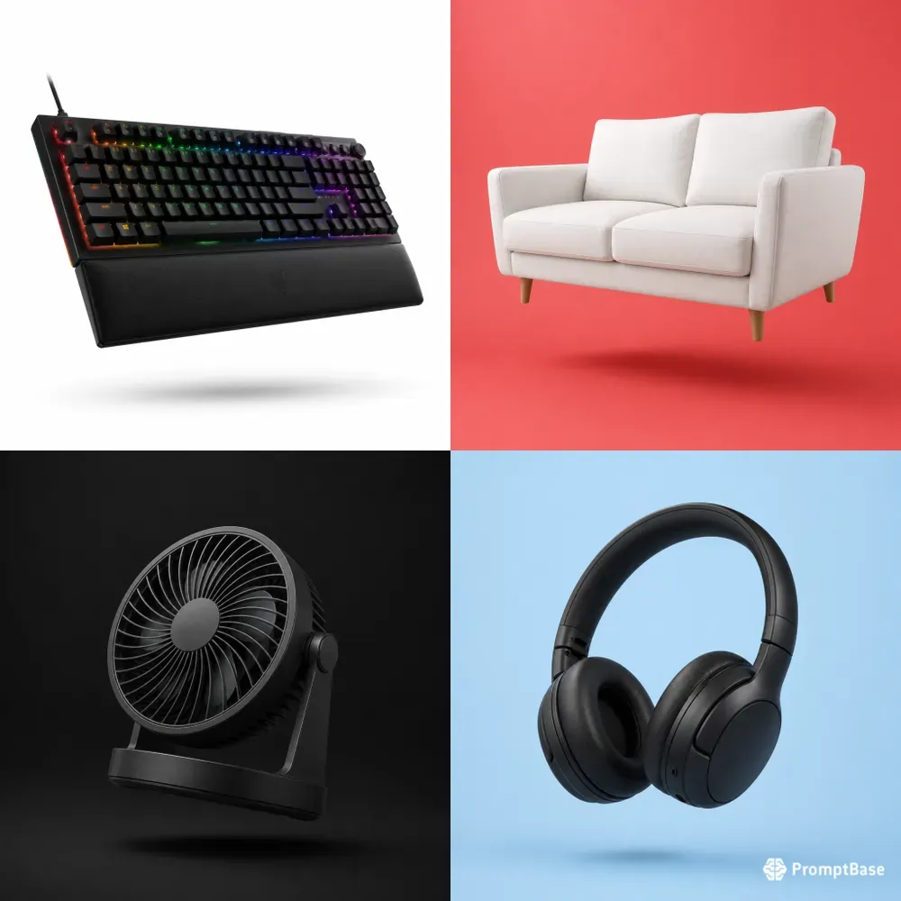 Premium Floating Product Photography