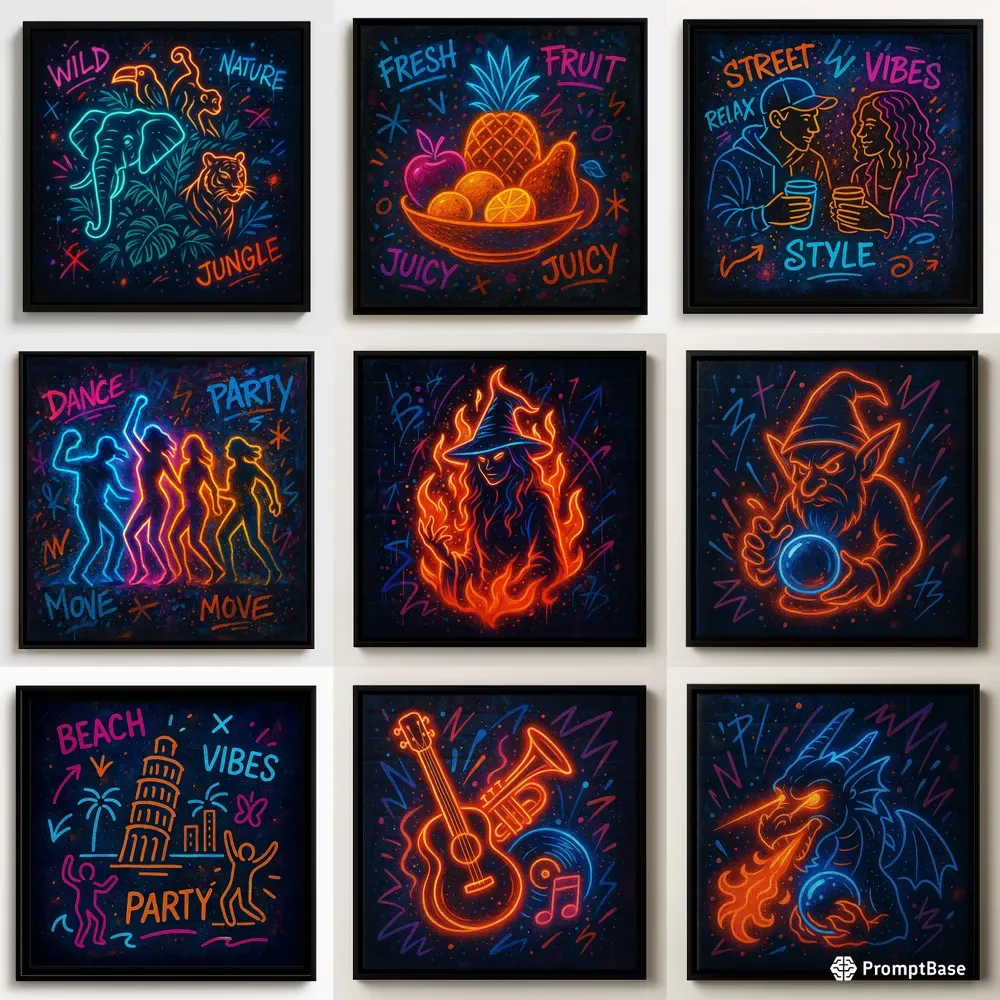 Electrified Street Art In Paintings