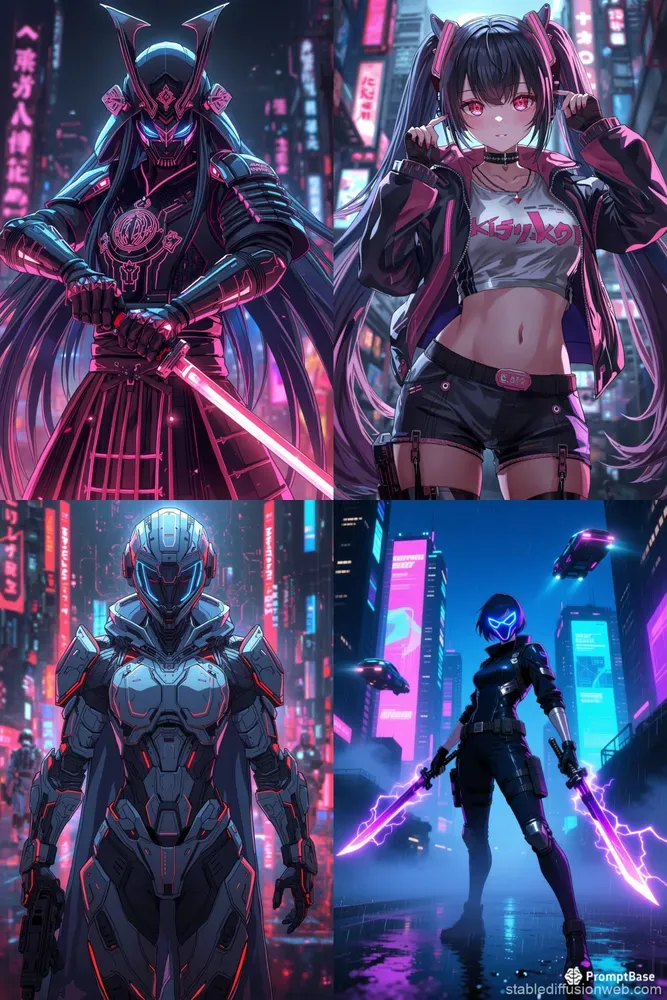 Cyberpunk Anime Character Generator Pro