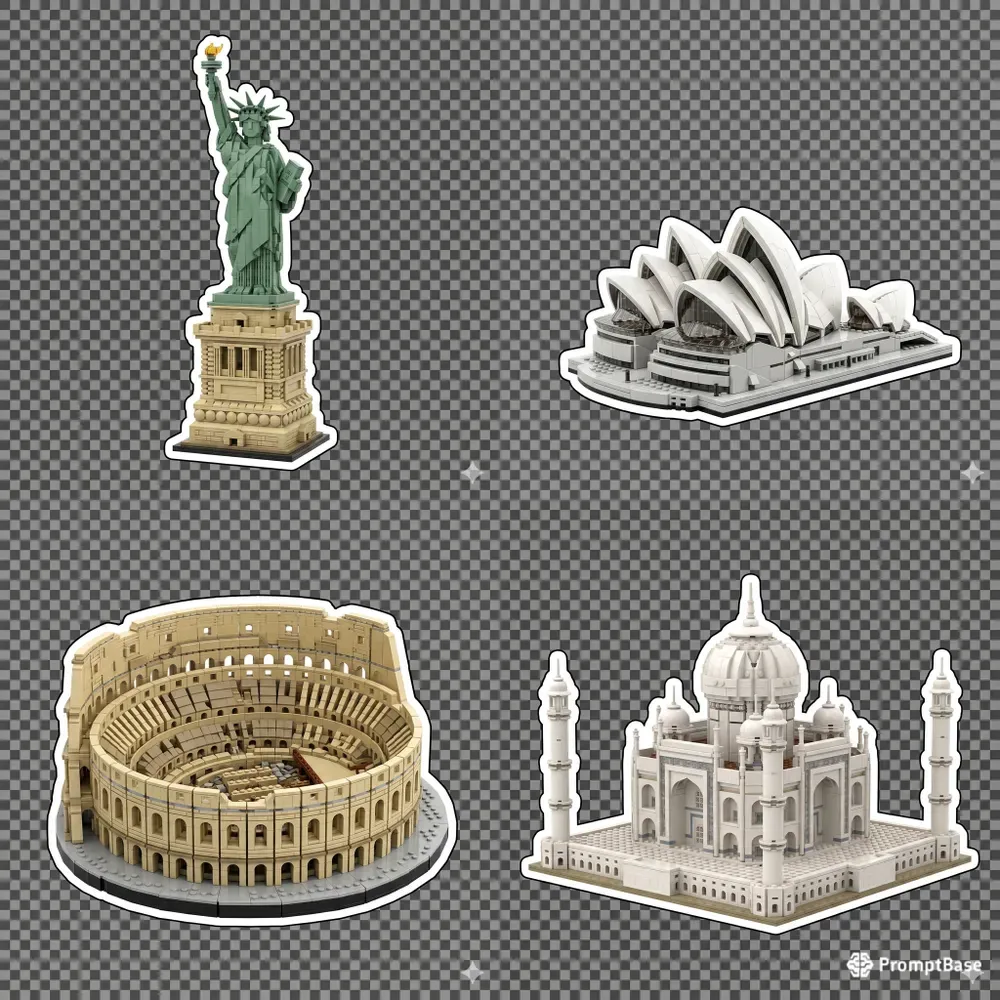 Lego Architecture Stickers