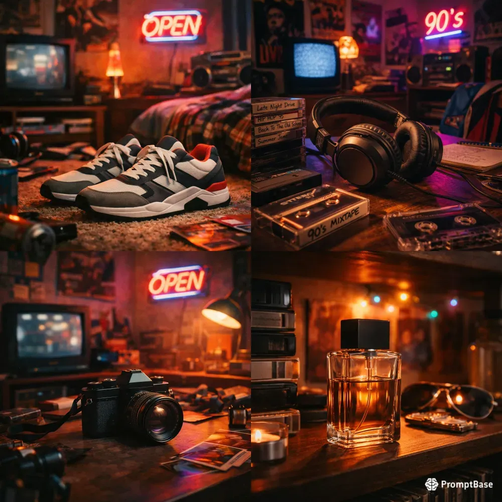 90s Cinematic Product Covers