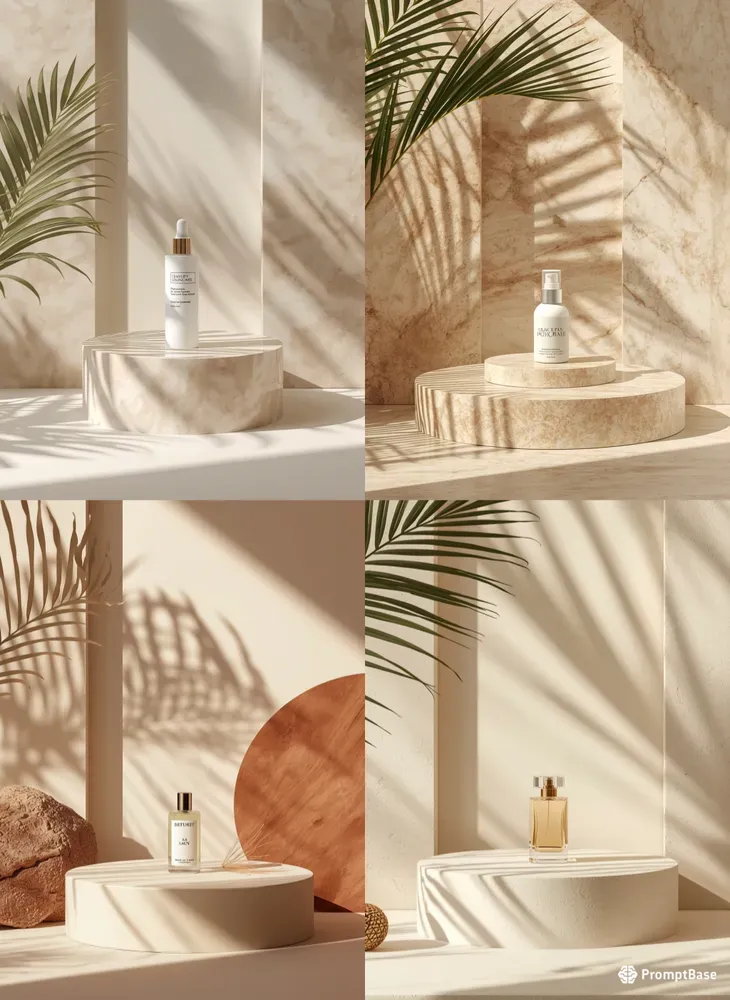 Aesthetic Luxury Cosmetics Mockups