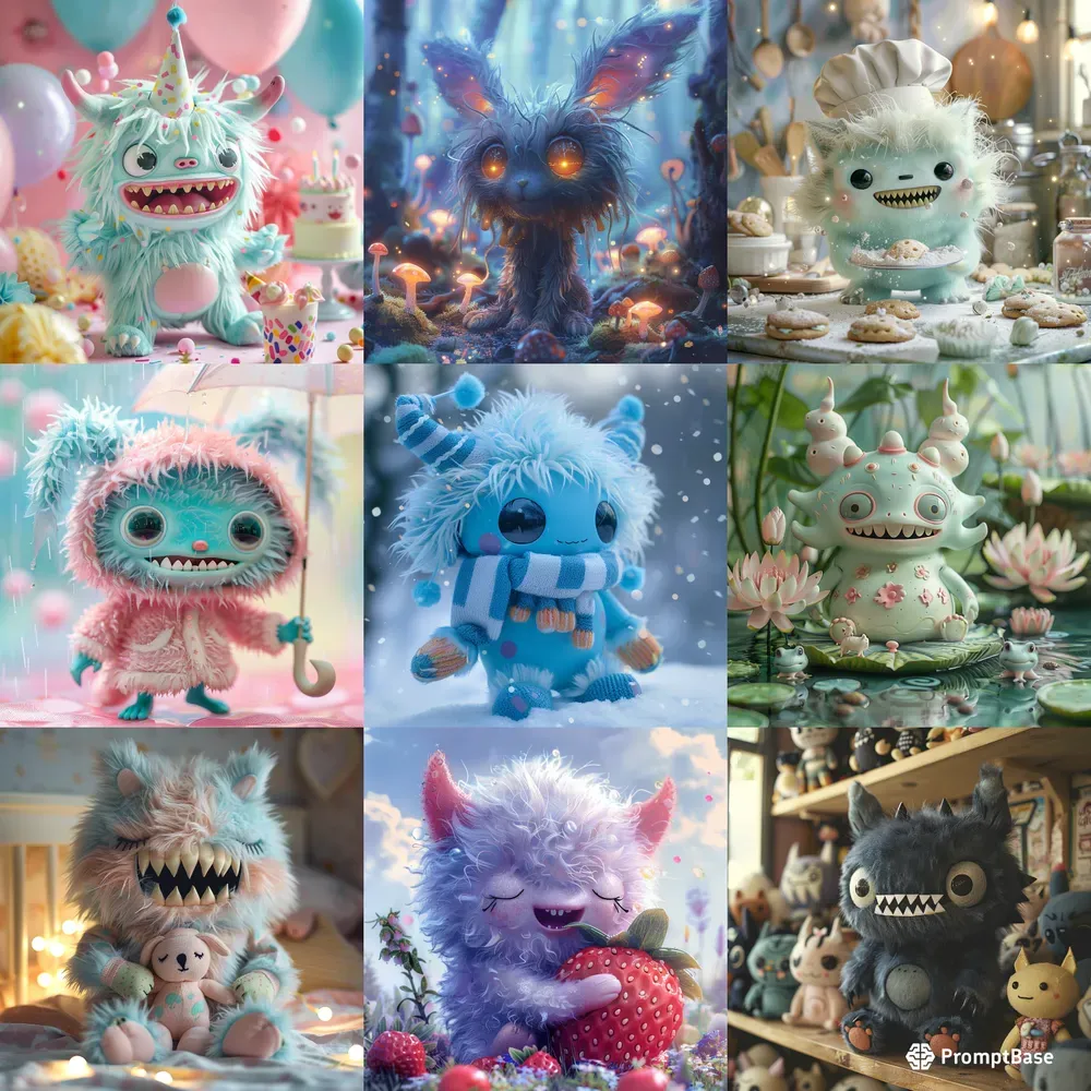 Fluffy Mischief Monsters Labubu