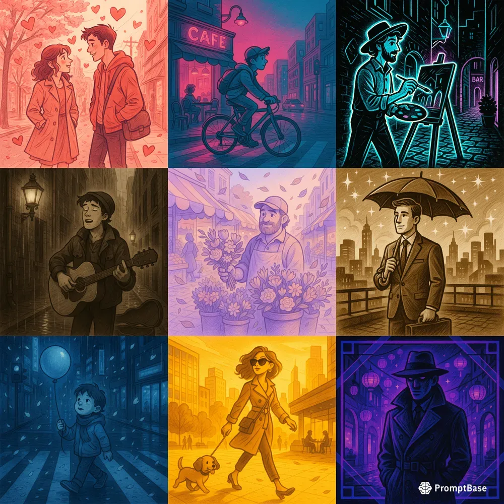 Street Illustration Style Art