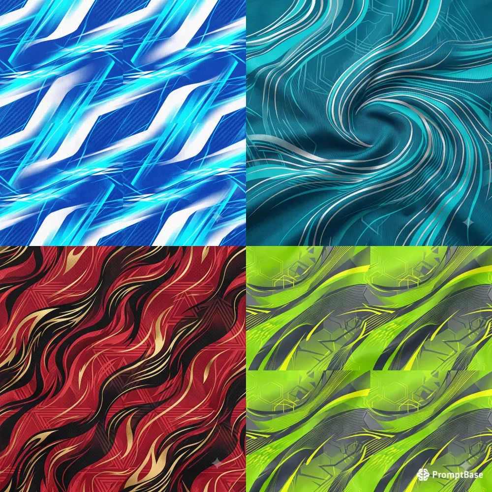 Dynamic Speed Wave Jersey Patterns