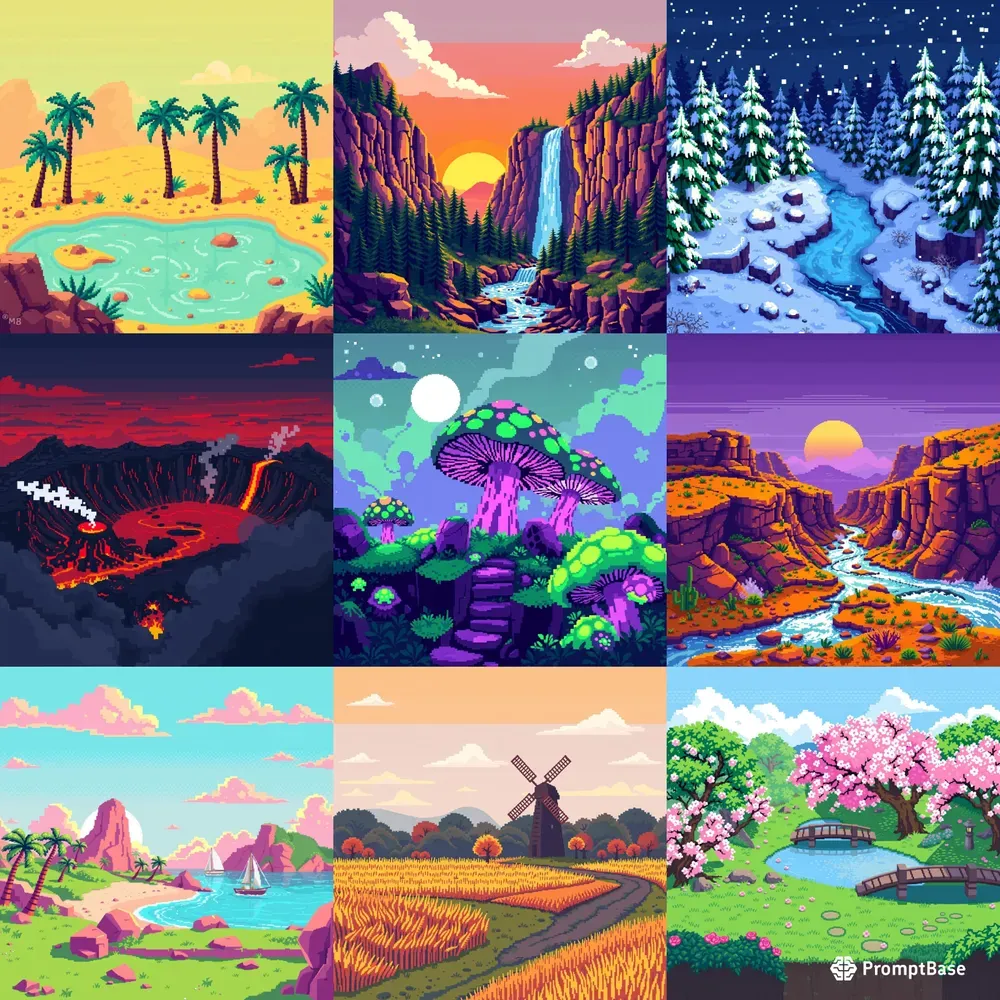 Pixel Art Landscape Generator