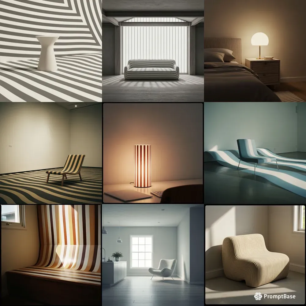 Minimal Stripes Studio Art
