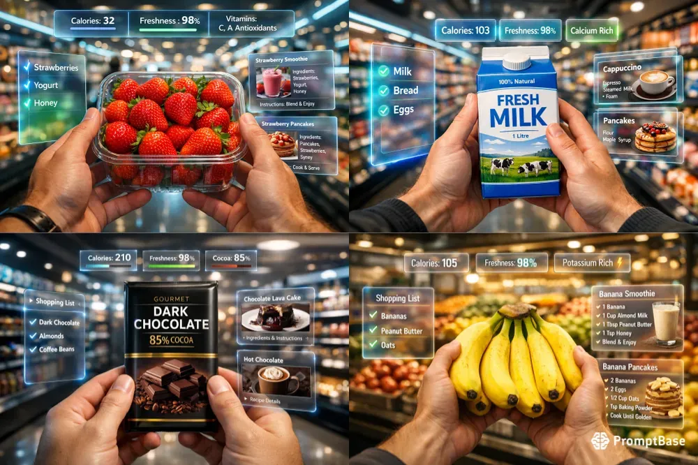 Futuristic Supermarket Ar Scans