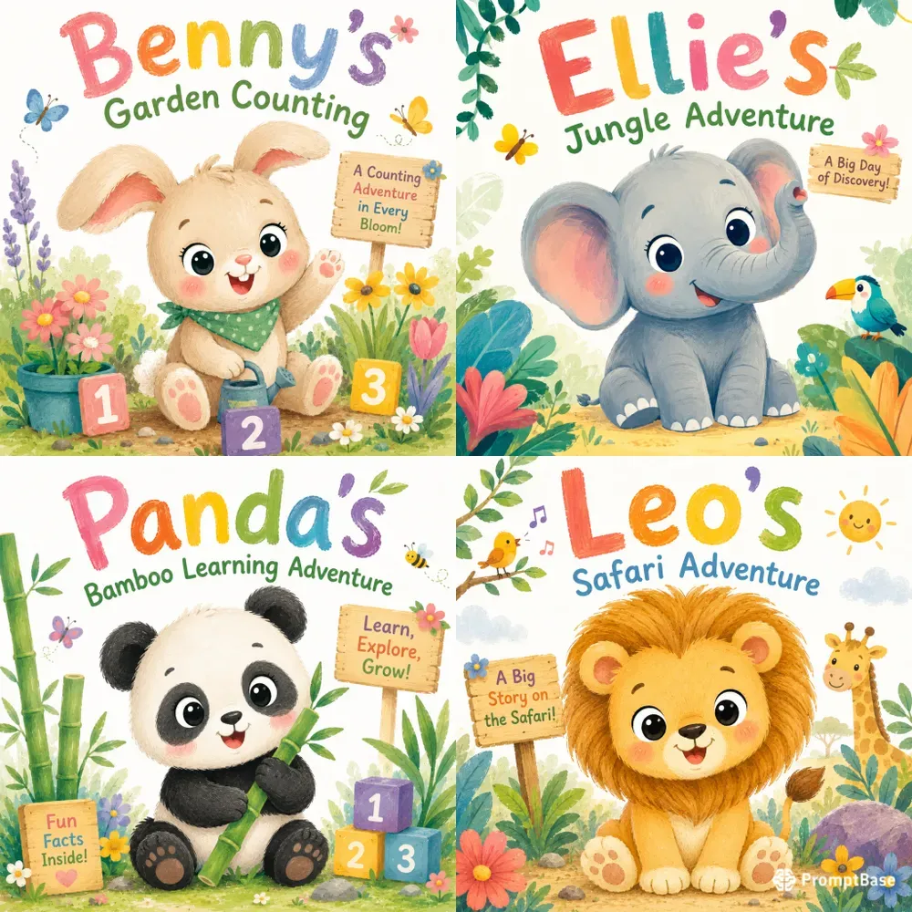 Premium Preschool Storybook Illustrations