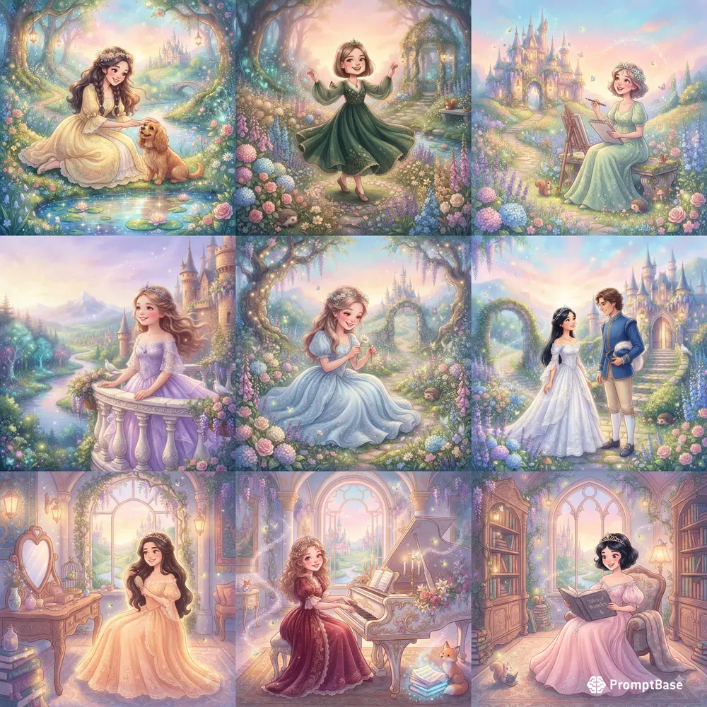 Dreamy Princess Fairytale Scenes