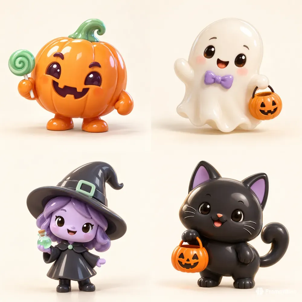Candycoated Halloween Mascots