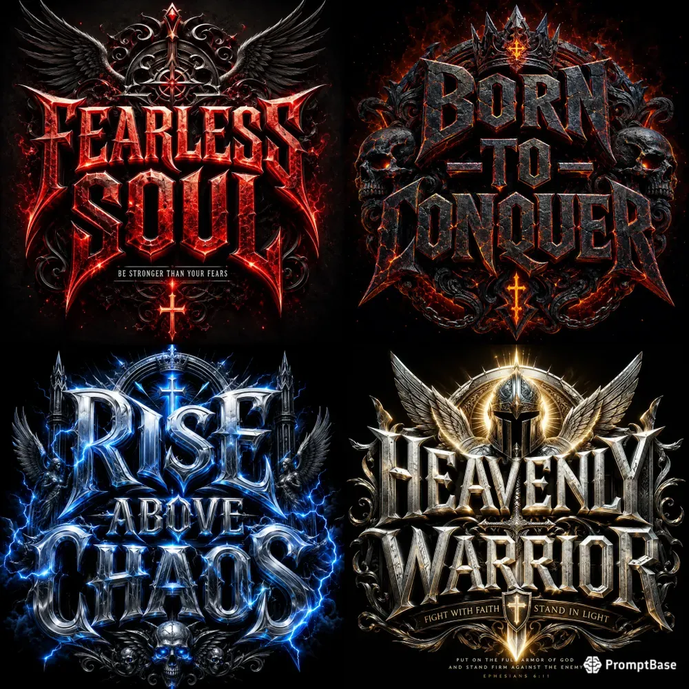 Faith Typography Posters