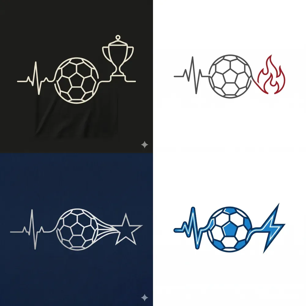 Minimal Soccer Heartbeat Tshirts