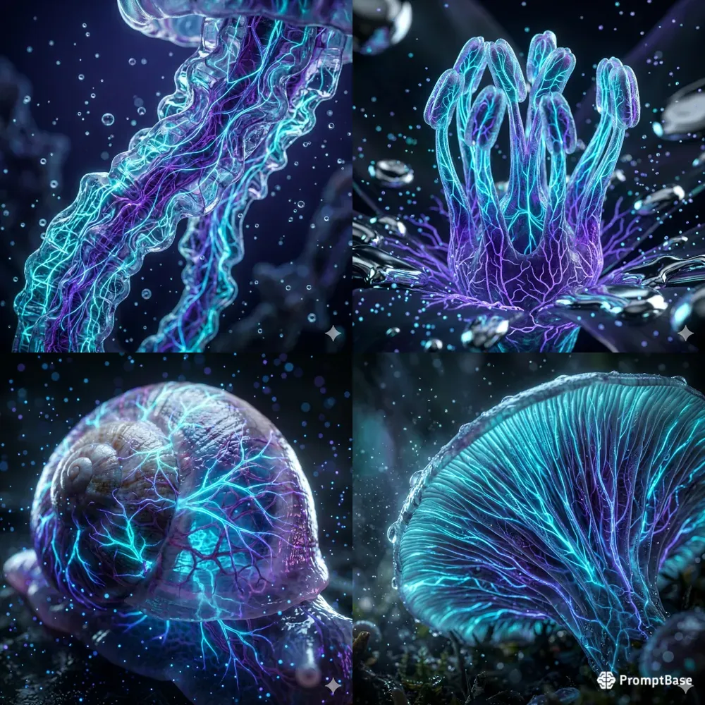 Bioluminescent Biotech Album Art Covers