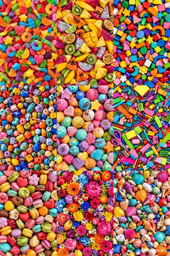 Colorful Flat Lay Collections