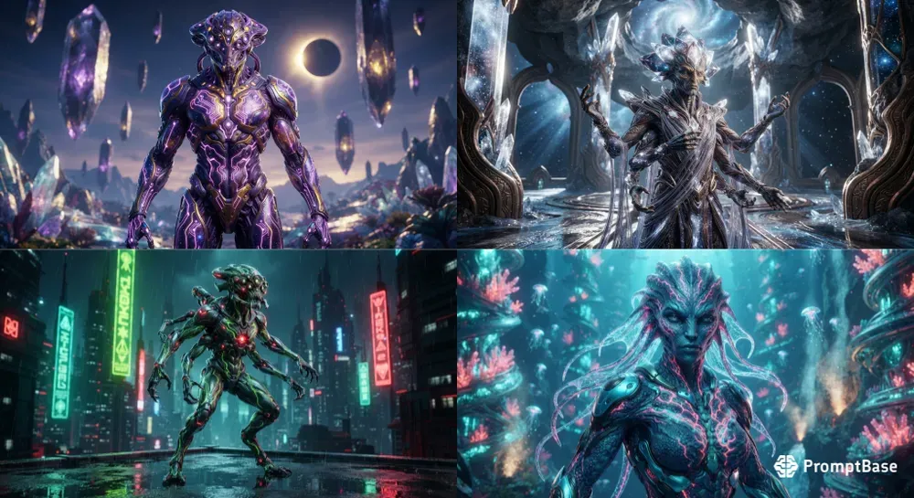 Multiversal Scifi Aliens