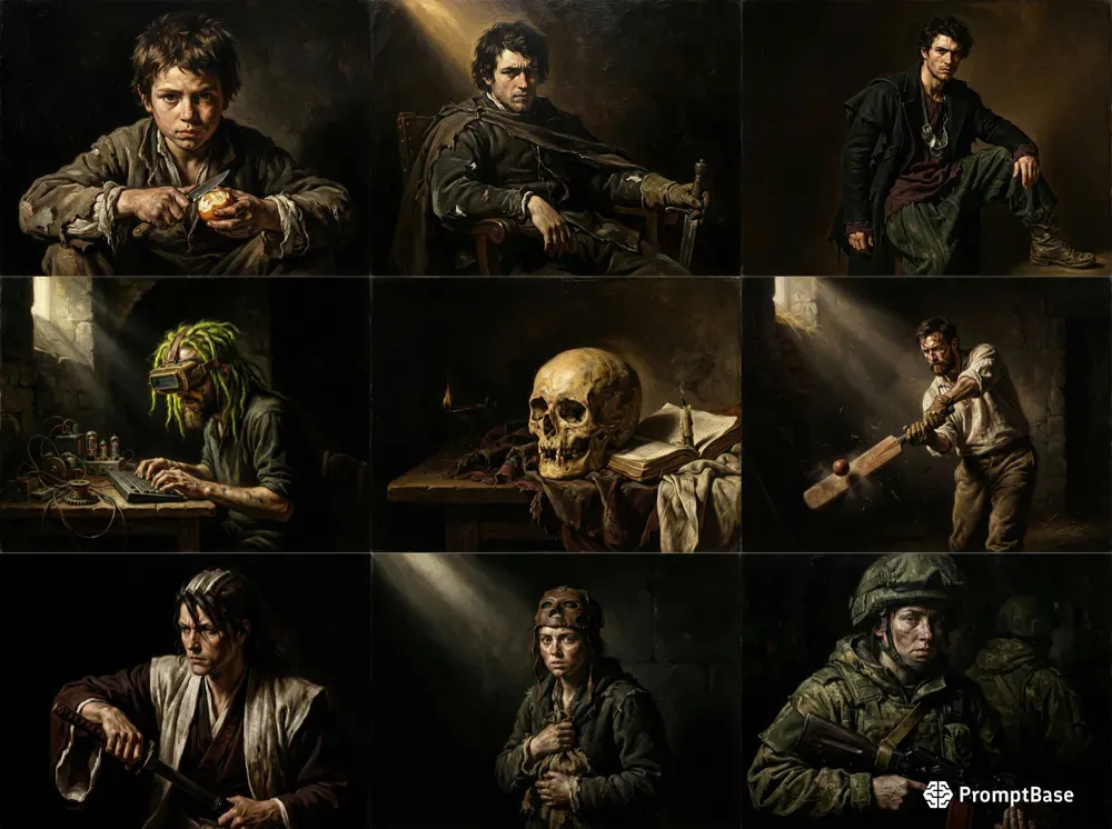 Caravaggio Style Oil Paintings