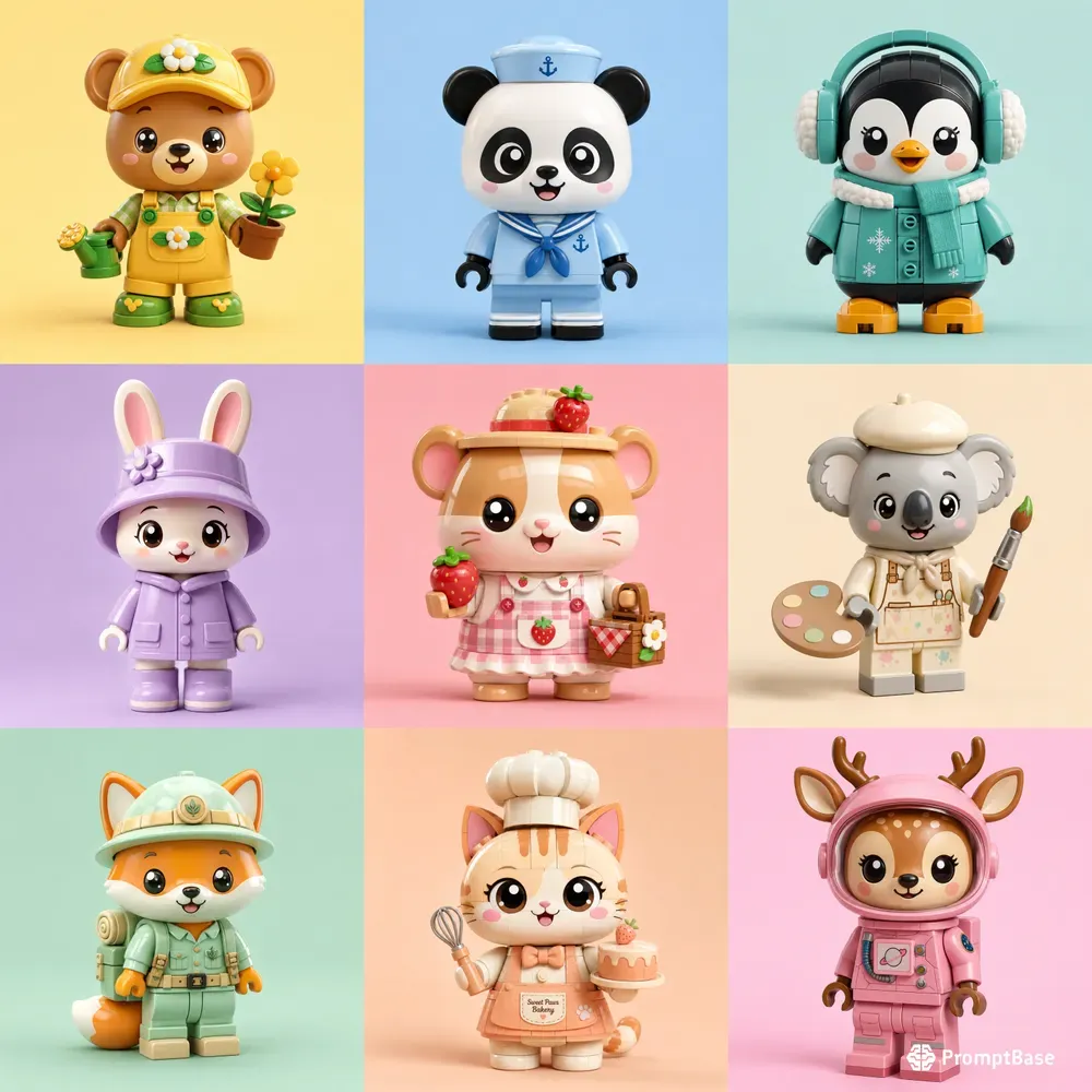 Cute Lego Character Creator Packs