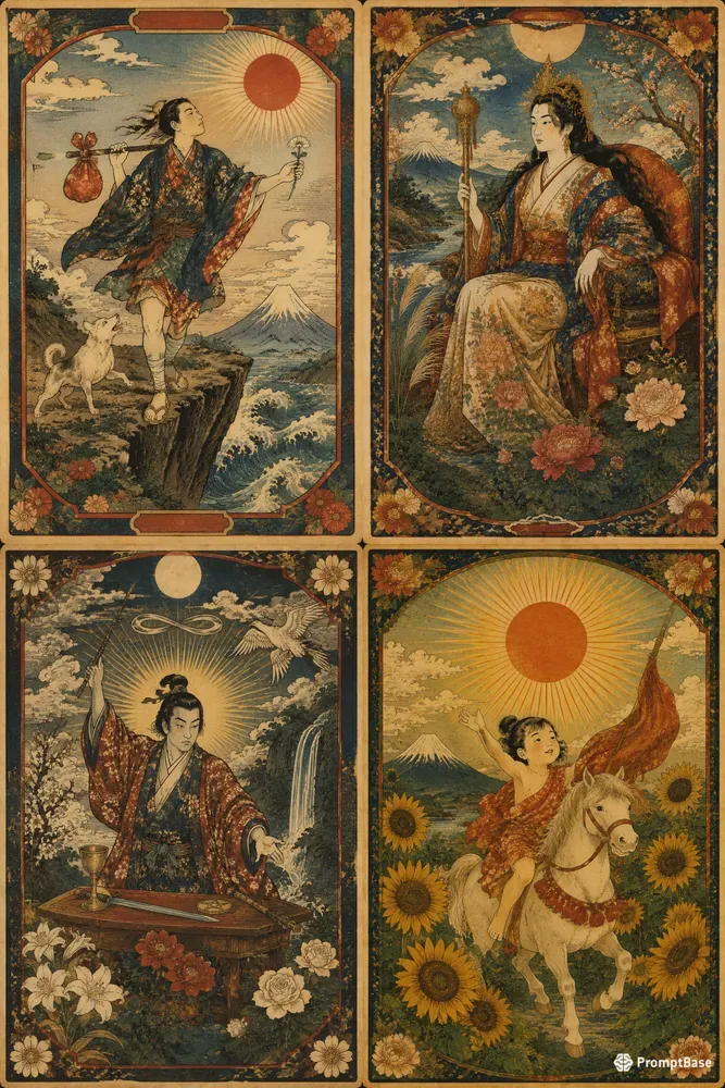 Ukiyoe Tarot Card Generator