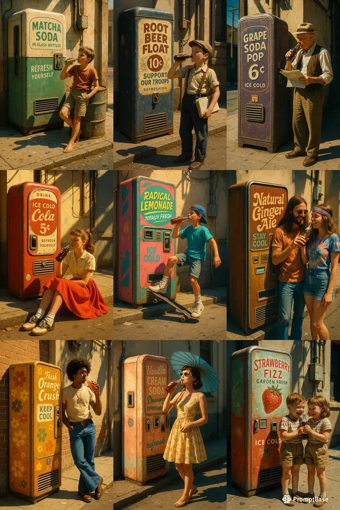 Sunlit Retro Streets