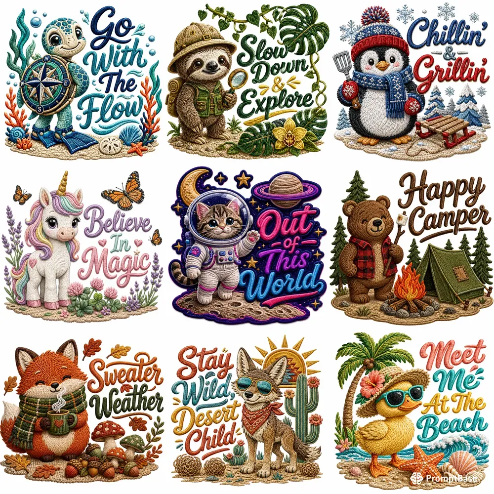 Faux Embroidery Mascot Creators