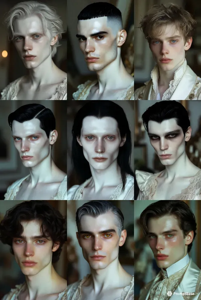 Cinematic Porcelain Gentleman Portraits