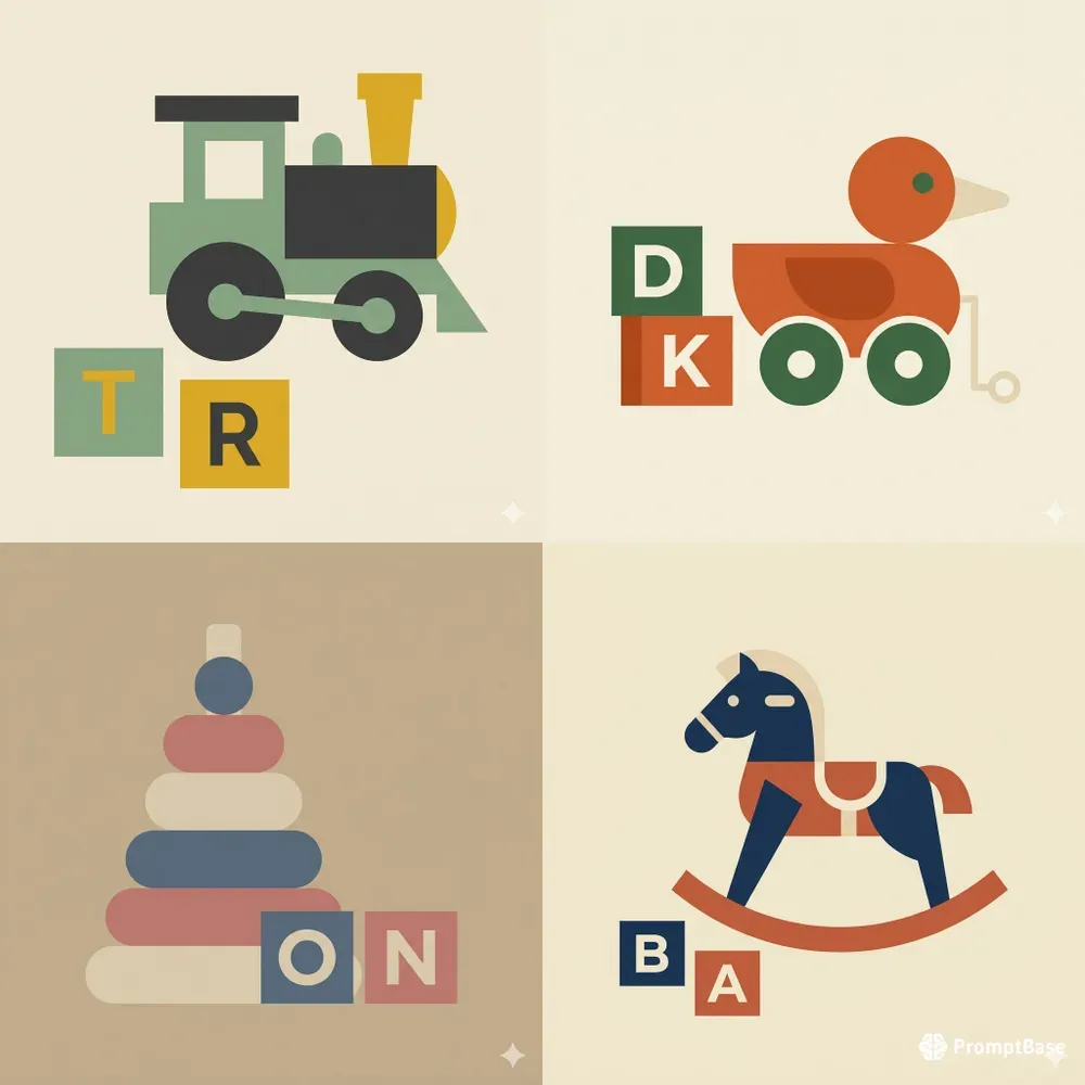 Vintage Nursery Vector Clipart