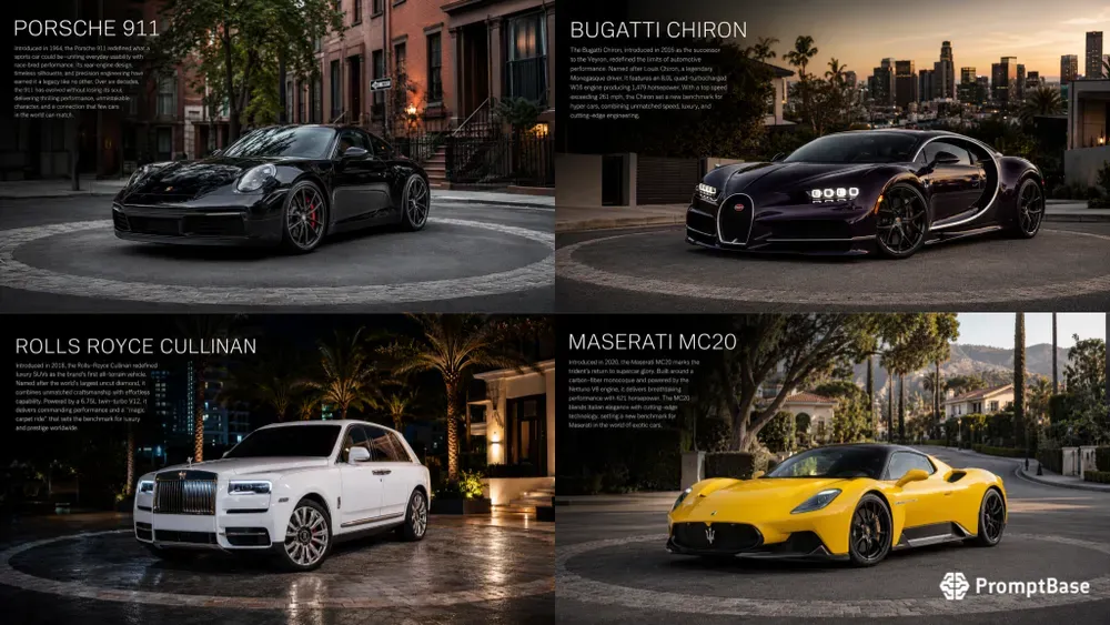 Automotive Editorial Showcase Posters