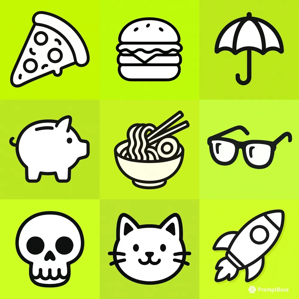 Simple Playful Cartoon Design Stickers