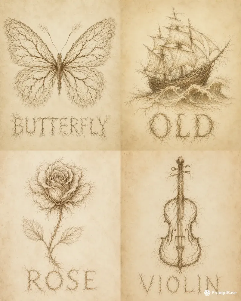Vintage Root Naturalist Illustrations
