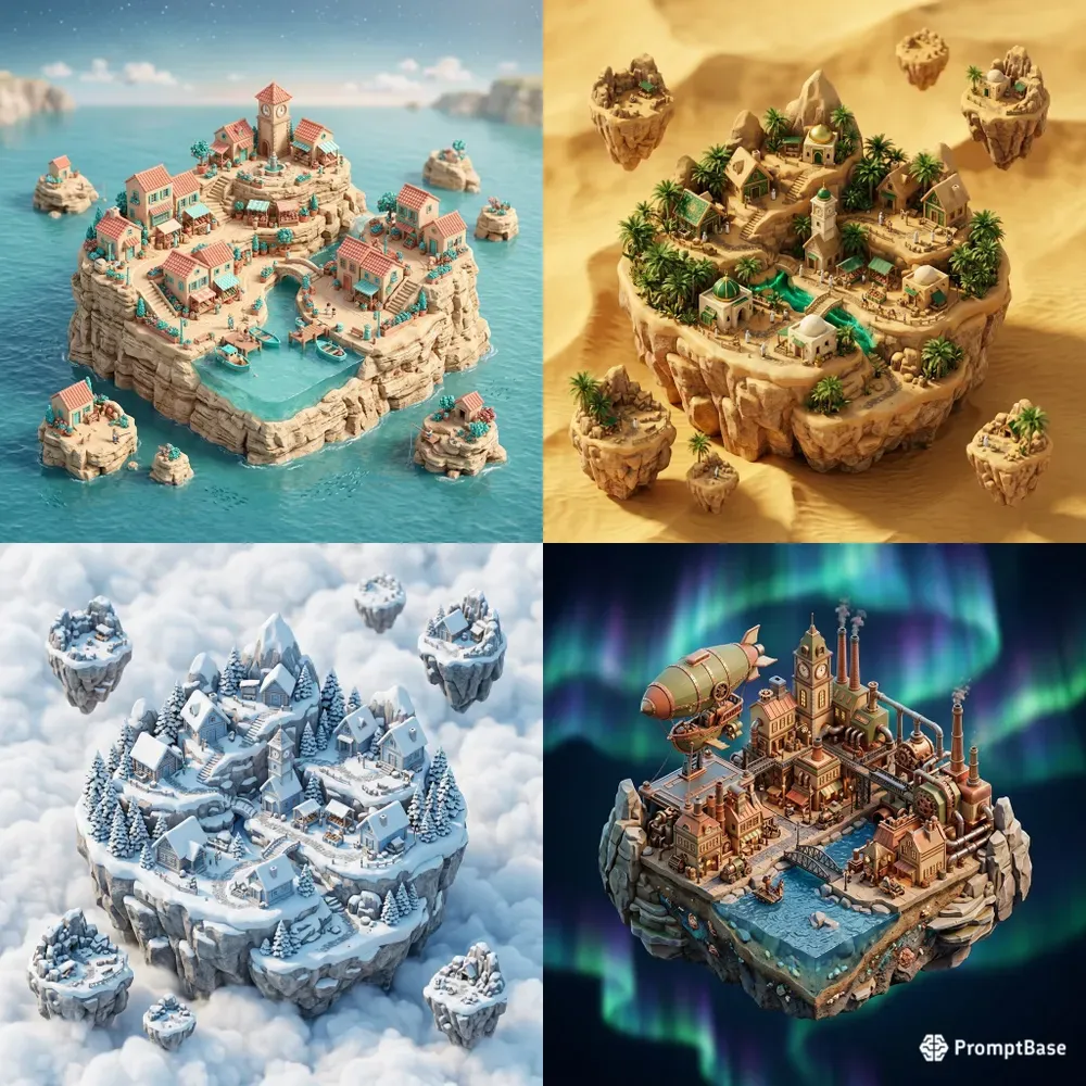 Miniature 3D Worlds Creator