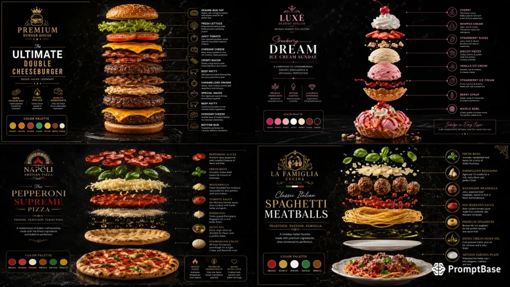 Deconstructed Food Ads Generator